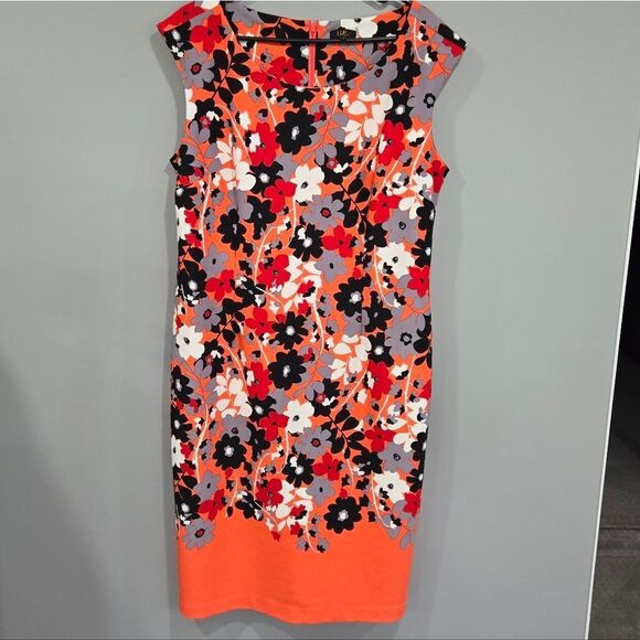 🐢 ILE New York Dress Midi MCM Size 14 Vintage look - Picture 1 of 7